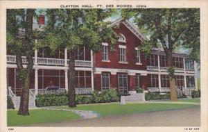 Iowa Des Moines Clayton Hall Fort Des Moines