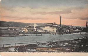 Marshfield Oregon C.A. Smith Mill Antique Postcard (J17769)