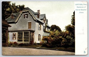 Residence Of Harriet Beecher Stowe Hartford Connecticut CT House Home Postcard