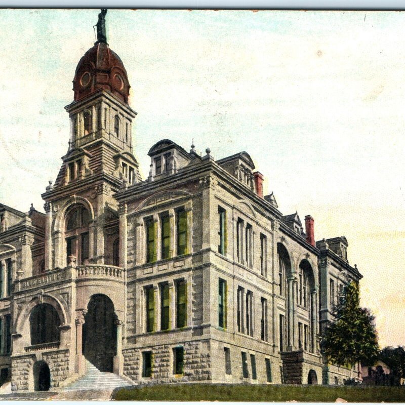 c1910s Mankato, MN Blue Earth Co Courthouse Masonry Architecture Postcard A158