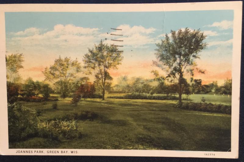 Postcard Used Joanne’s Park Green Bay WI LB