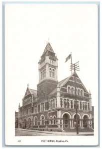 Reading Pennsylvania PA Postcard Post Office Building Exterior View 1905 Vintage