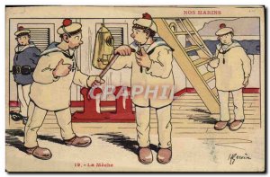 Old Postcard Gervese Illustrator Our Sailors the Wick