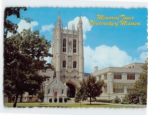 Postcard Memorial Tower University of Missouri Missouri USA