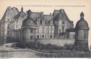 DORDOGNE, France,1910-1920s, Chateau de HAUTEFORT - Vue generale de la grande...