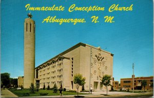 Vtg Immaculate Conception Church Albuquerque New Mexico NM Postcard