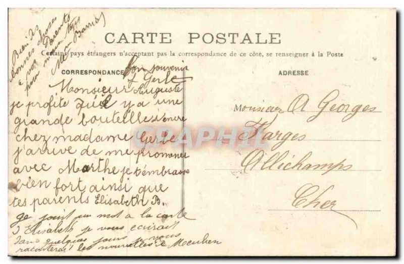 Old Postcard Meulan washerwomen has Montcient TOP