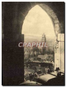 Postcard Old Bruges Panorama taken from & # 39A window of the Belfry tower