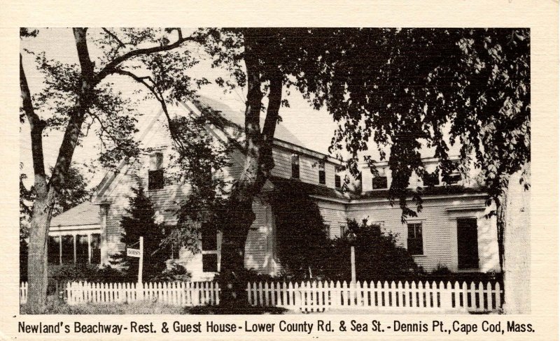 MA - Cape Cod, Dennis Point. Newland's Beachway Restaurant & Guest House