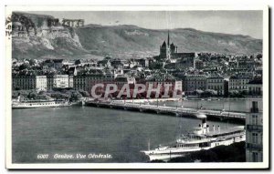 Postcard Old Geneva Vue Generale Boat