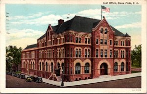 Postcard United States Post Office in Sioux Falls, South Dakota