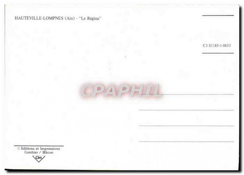 Modern Postcard Hauteville Lompne The regina