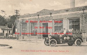 FL, Bartow, Florida, Fire Auto Truck & Electric Light Plant, 1915 PM