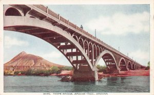 Tempe Bridge, Apache Trail, Arizona, early postcard, unused