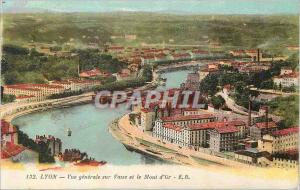 Old Postcard Lyon Vaise general view and the Mont d Or