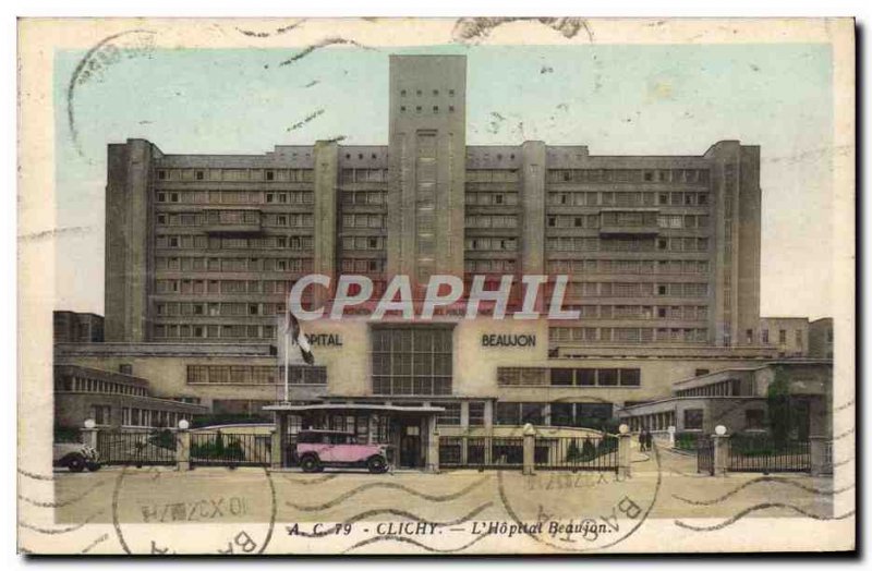 Old Postcard Clichy L & # 39hopital Beaujon