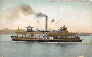 Ludlow Ferry Boats Ship Writing on back 