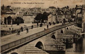 CPA VIERZON - Vue générale et Pont du Canal (634774)