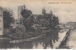 ESTAIRES, France, 1910-1920s, Une vue de la Lys