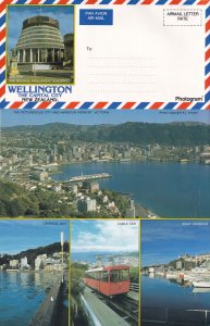 Wellington Cable Car Harbour Oriental Bay New Zealand Aerogramme