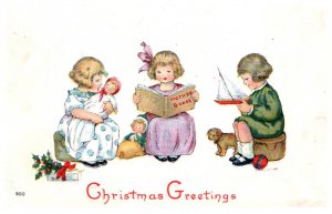 Christmas  Children Playing