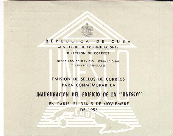 Cuba - C-193- C-194 Post Office FD  Folder