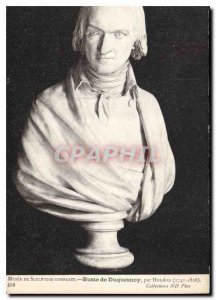 Postcard Old Museum Sculpture Comparee Bust Duquesnoy