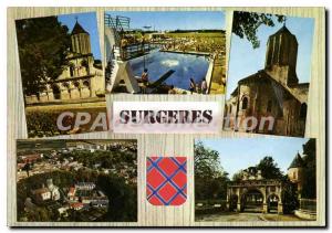 Modern Postcard Surgeres Eglise Notre Dame Church Notre Dame Pool