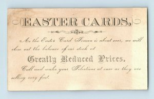 Lot Of 3 1880's H.S Bundy Booksellers Stationers Easter Cards Cute Girls P163