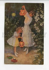 3177967 Illuminated Girl Gartenfest by BORRMEISTER vintage PC