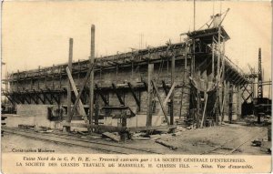 CPA AK MARSEILLE - Usine Nord de la C.P.D.E. Travaux execules par (985847)