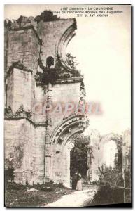 Old Postcard The Crown From Ruins & # 39Ancienne Abbaye Des Augustins