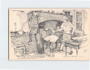 Postcard Raleigh Tavern Bake Shop Williamsburg Virginia USA