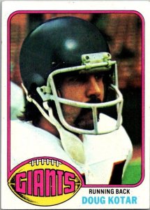 1976 Topps Football Card Doug Kotar New York Giants sk4379