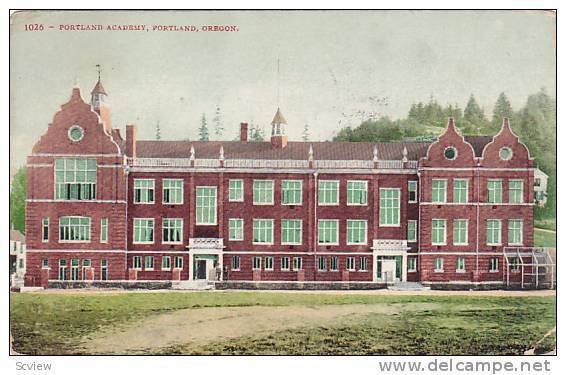 Portland Academy, Portland, Oregon, PU-1910