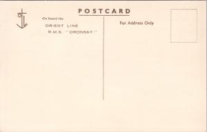 Orient Line RMS Oronsay Ship Boat Unused Postcard E16 