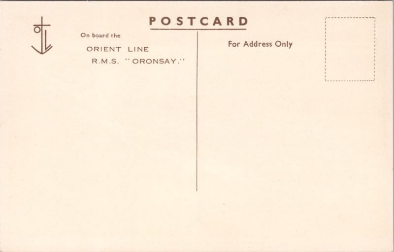 Orient Line RMS Oronsay Ship Boat Unused Postcard E16 