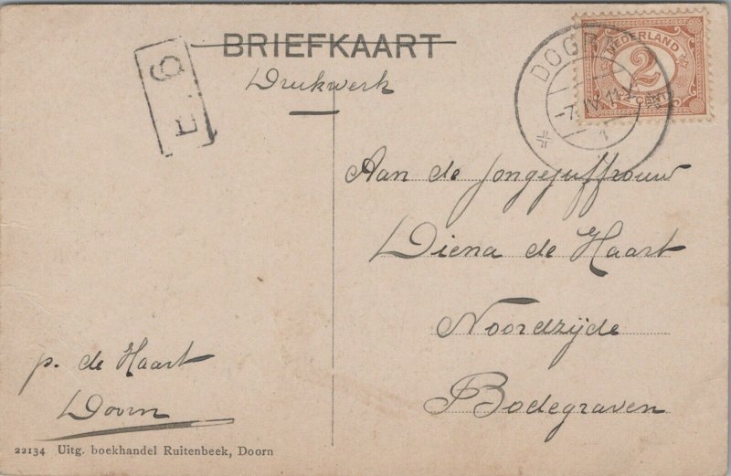 Netherlands Vossenweg Doorn Vintage Postcard 04.08 