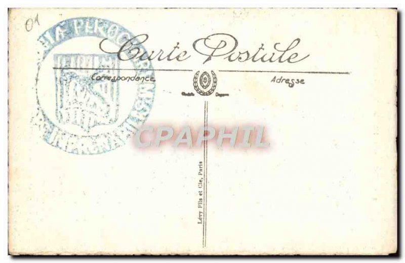 Old Postcard La Cite Perouges The door & # 39en top