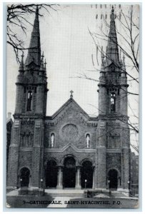 1969 Cathedral Entrance Saint-Hyacinthe Quebec Canada Vintage Postcard