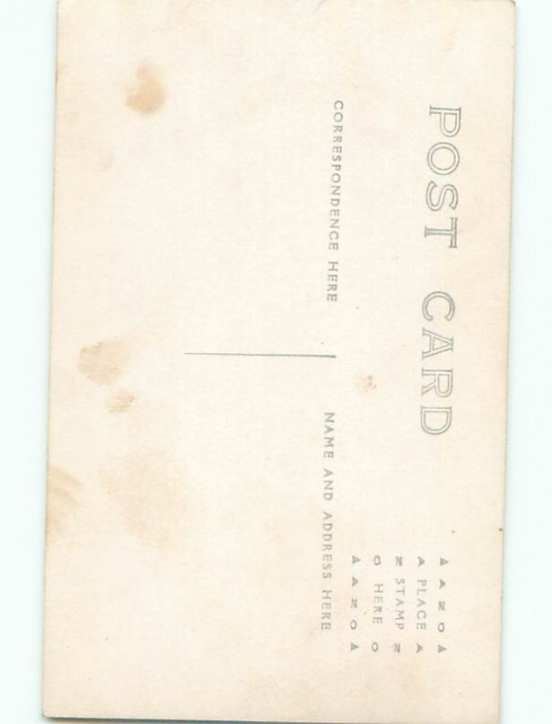 Old rppc BUILDING SCENE Architecture Postcard AB1140