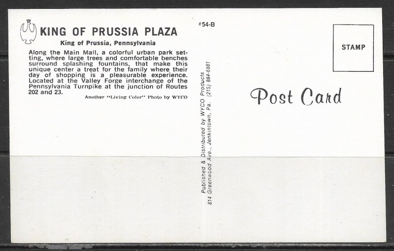 Pennsylvania, King Of Prussia - Main Mall - Plaza - [PA-383]