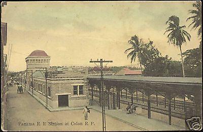 panama, COLON, Railway Station (ca. 1910)