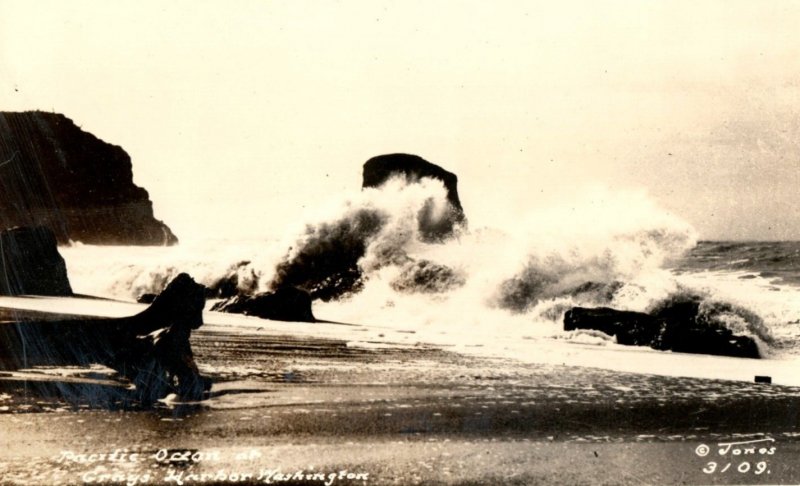 C.1910 Gray's Harbor Washington Jones RPPC Real Photo Vintage Postcard P217