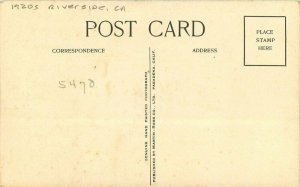 Hand Painted Martin Ross Mt Rubidoux 1920s Riverside California Postcard 9951