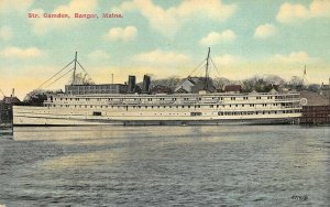 Bangor ME Steamer Camden Postcard