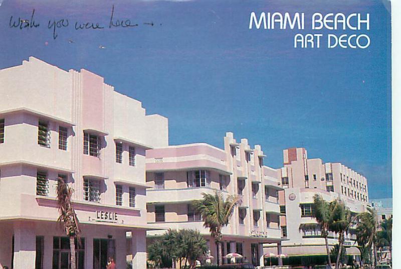 Old Vintage Postcards Art Deco Museum Miami Florida # 2076A