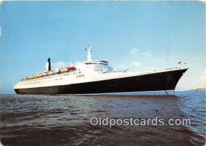 RMS Queen Elizabeth 2 Ship Cunard Line Unused vertical crease in card