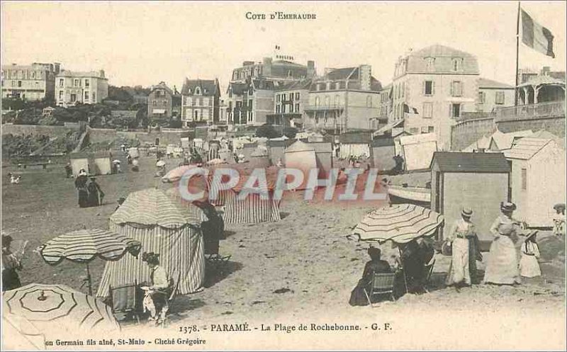 Old Postcard Parame Emerald Coast Beach Rochebonne