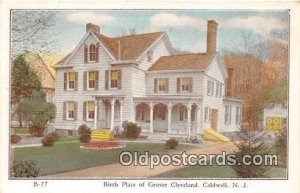 Birthplace of Grover Cleveland Caldwell, NJ, USA 1934 